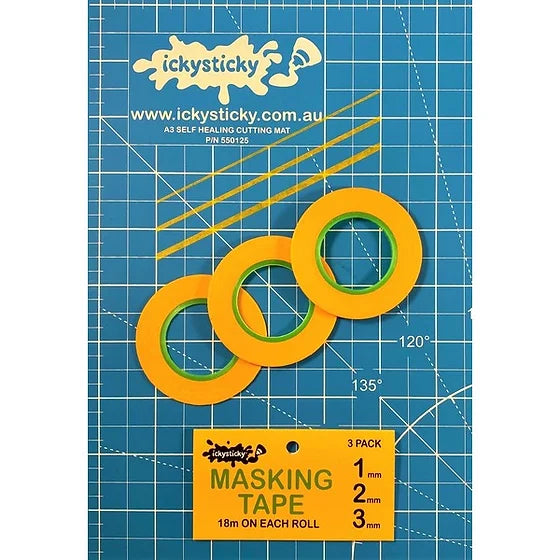 MASKING TAPE 1MM, 2MM, 3MM SET - Rising Sun FPV