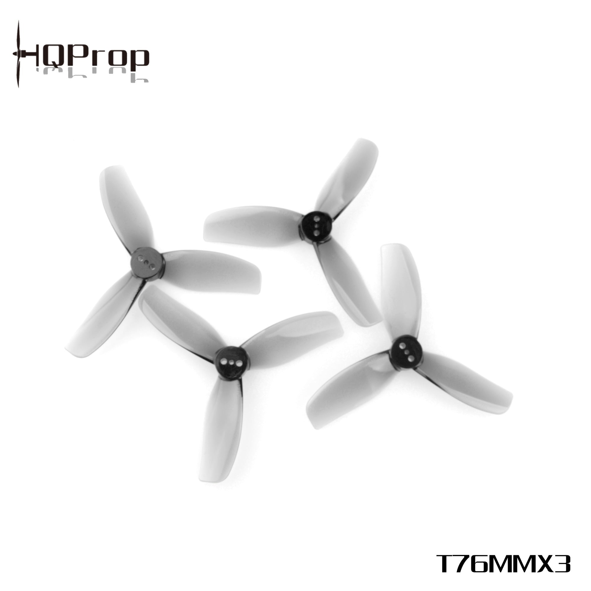 HQProp T76MMX3 for Cinewhoop Grey (2CW+2CCW)-Poly Carbonate