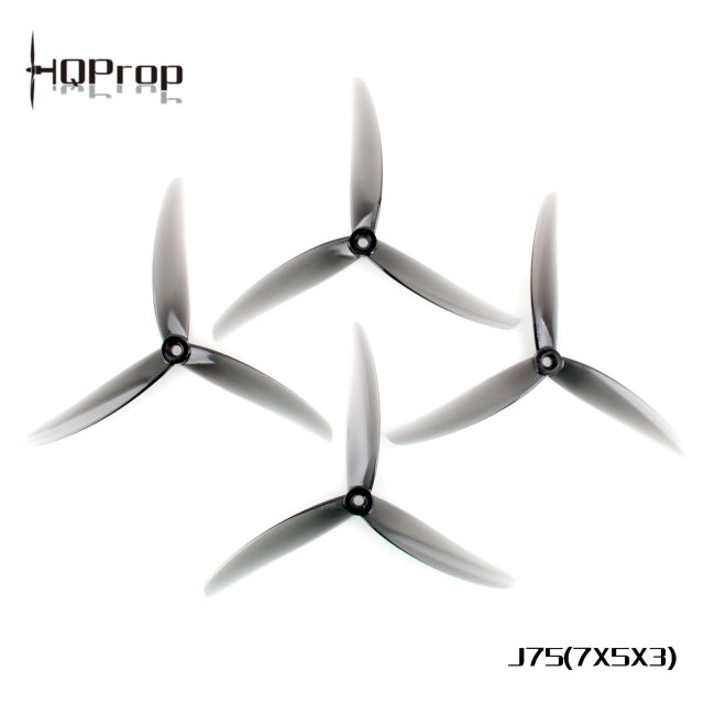 HQProp J75 7X5X3 Light Grey (2CW+2CCW)-Poly Carbonate