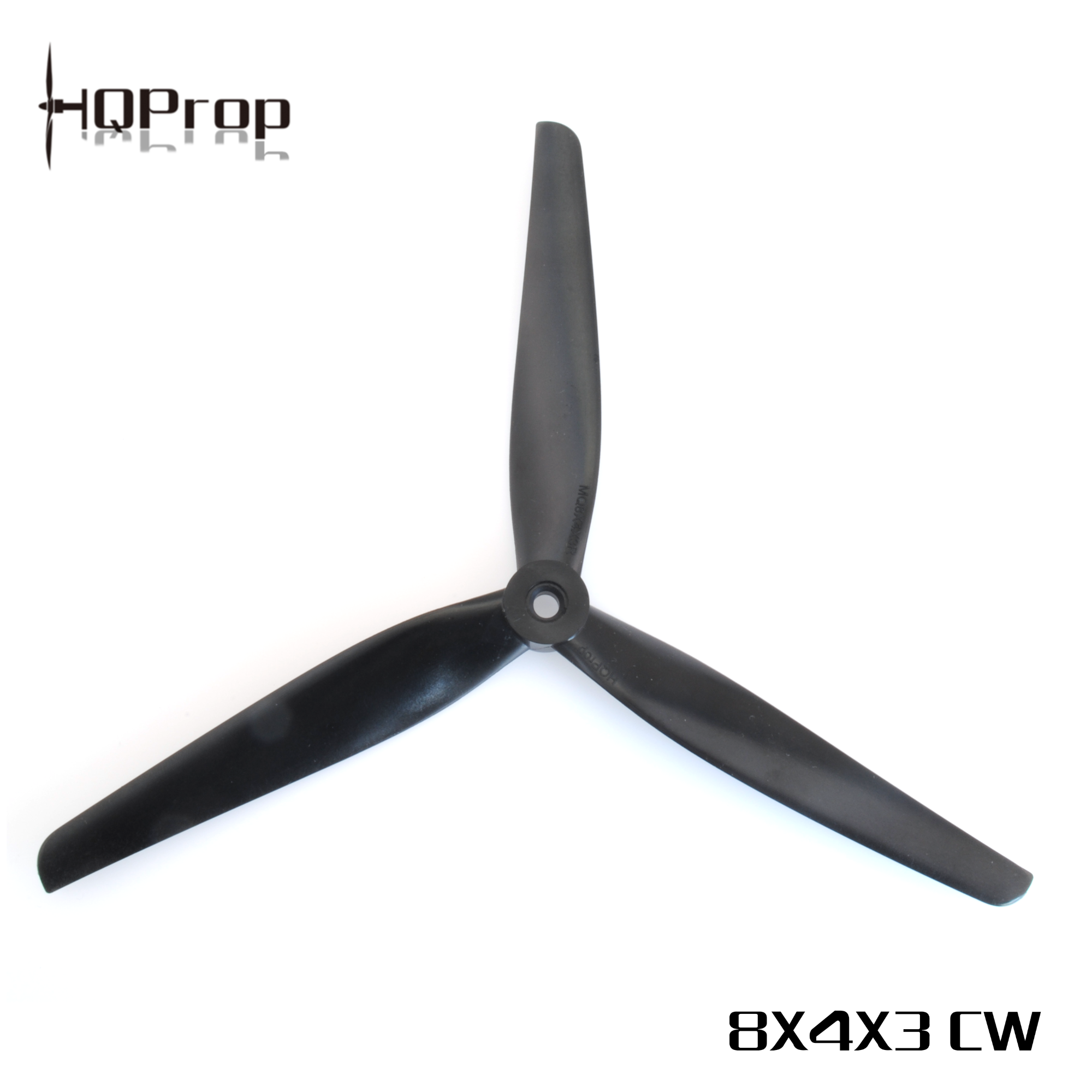 HQ MacroQuad Prop 8X4X3(1CCW or 1CW) Black-Carbon Reinforced Nylon - Rising Sun FPV