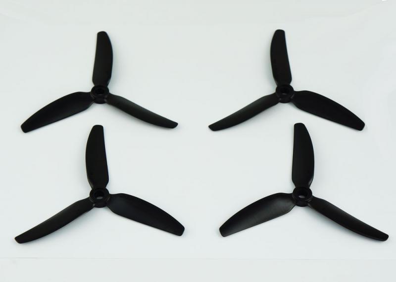 HQ Durable Prop Poly Carbonate 5X4.3X3V1S Tri Blade Propellers CW/CCW 1 Pack (4 Pieces) - Rising Sun FPV