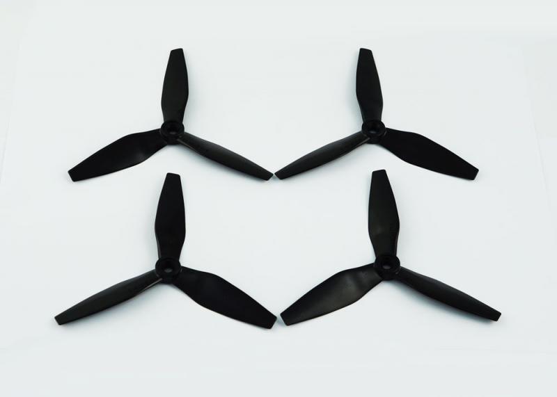 HQ Durable Prop Poly Carbonate 5x4.5x3V3 Tri Blade Propellers CW/CCW 1 Pack (4 Pieces)