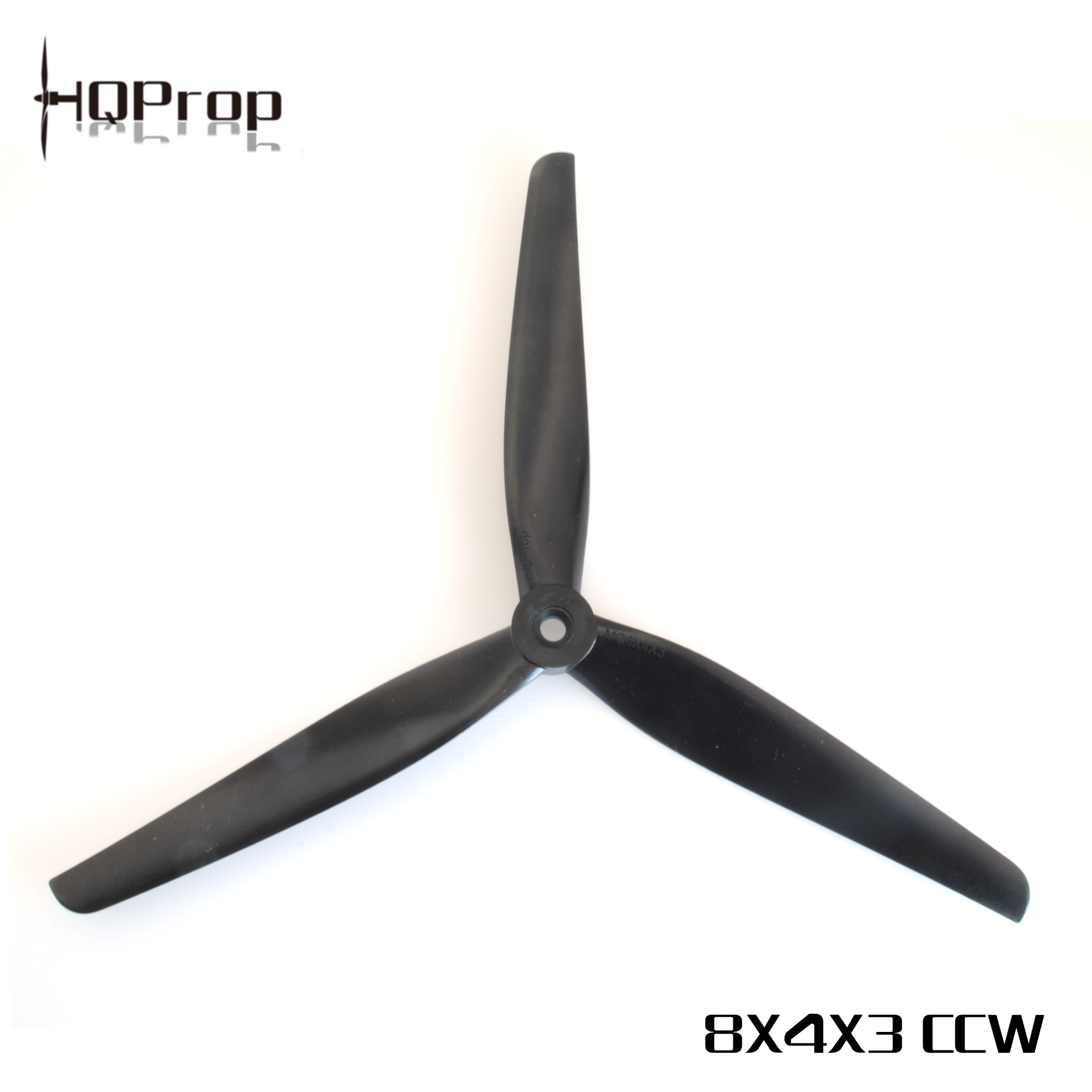 HQ MacroQuad Prop 8X4X3(1CCW or 1CW) Black-Carbon Reinforced Nylon