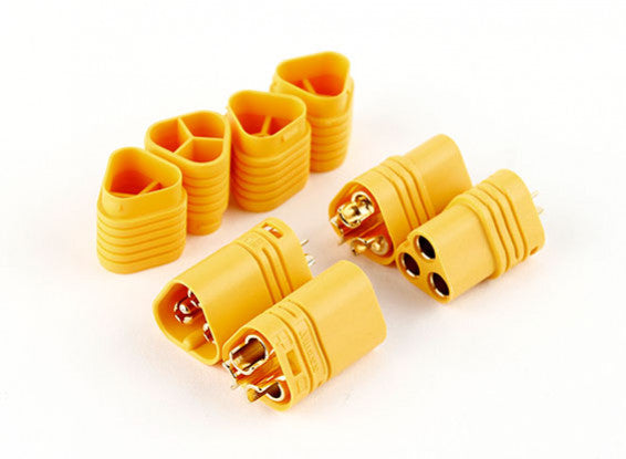 Amass MT60 Three-hole Plug Connector Yellow