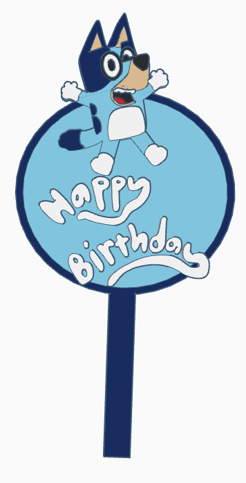 Bluey Cake Topper