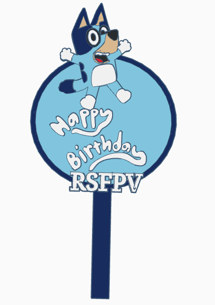 Bluey Cake Topper