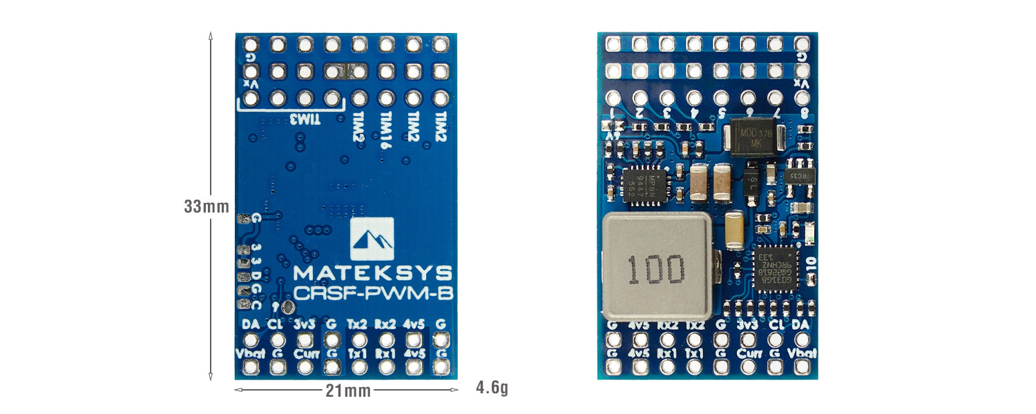 MatekSYS CRSF TO PWM-B CONVERTER