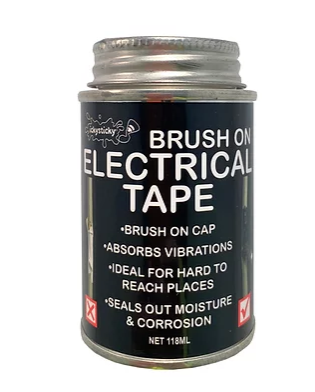 BRUSH ON ELECTRICAL TAPE BLACK 118ML - Rising Sun FPV