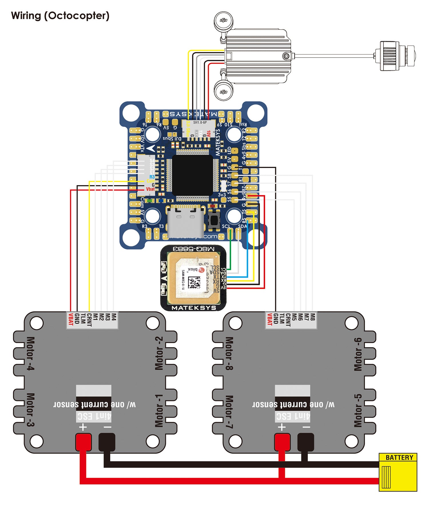 MatekSYS FLIGHT CONTROLLER F405-MINITE