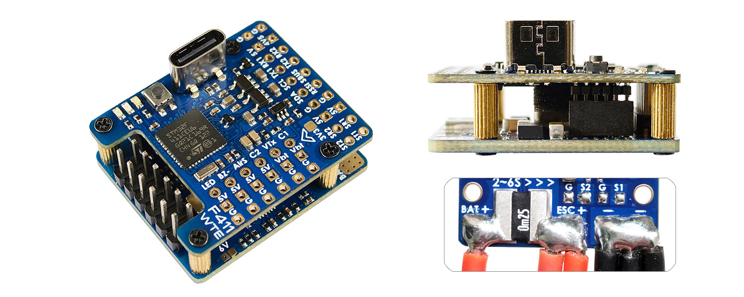 MatekSYS FLIGHT CONTROLLER F411-WTE