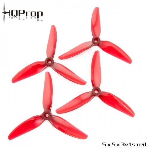 HQ Durable Prop 5x5x3V1S Tri Blade Propellers CW/CCW 1 Pack (4 Pieces) - Rising Sun FPV