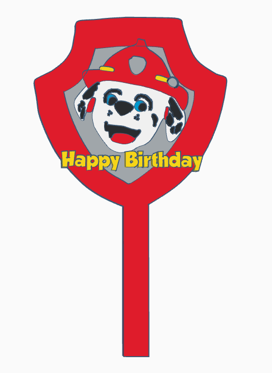 Paw Patrol Marshal Cake topper