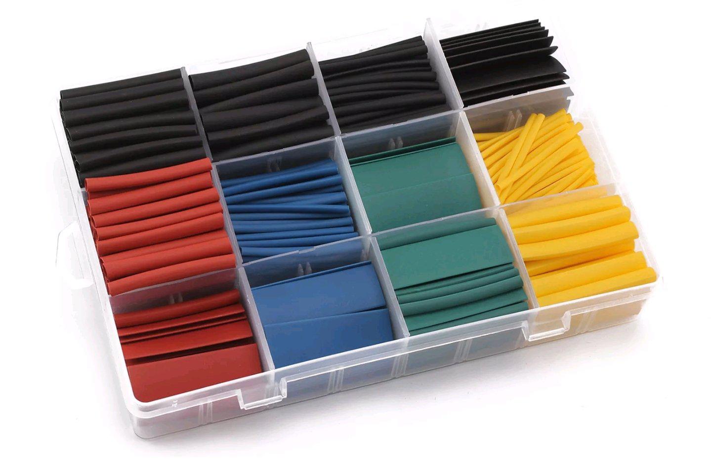 530 Piece Heatshrink Assortment with case