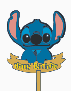 Stitch Cake Topper