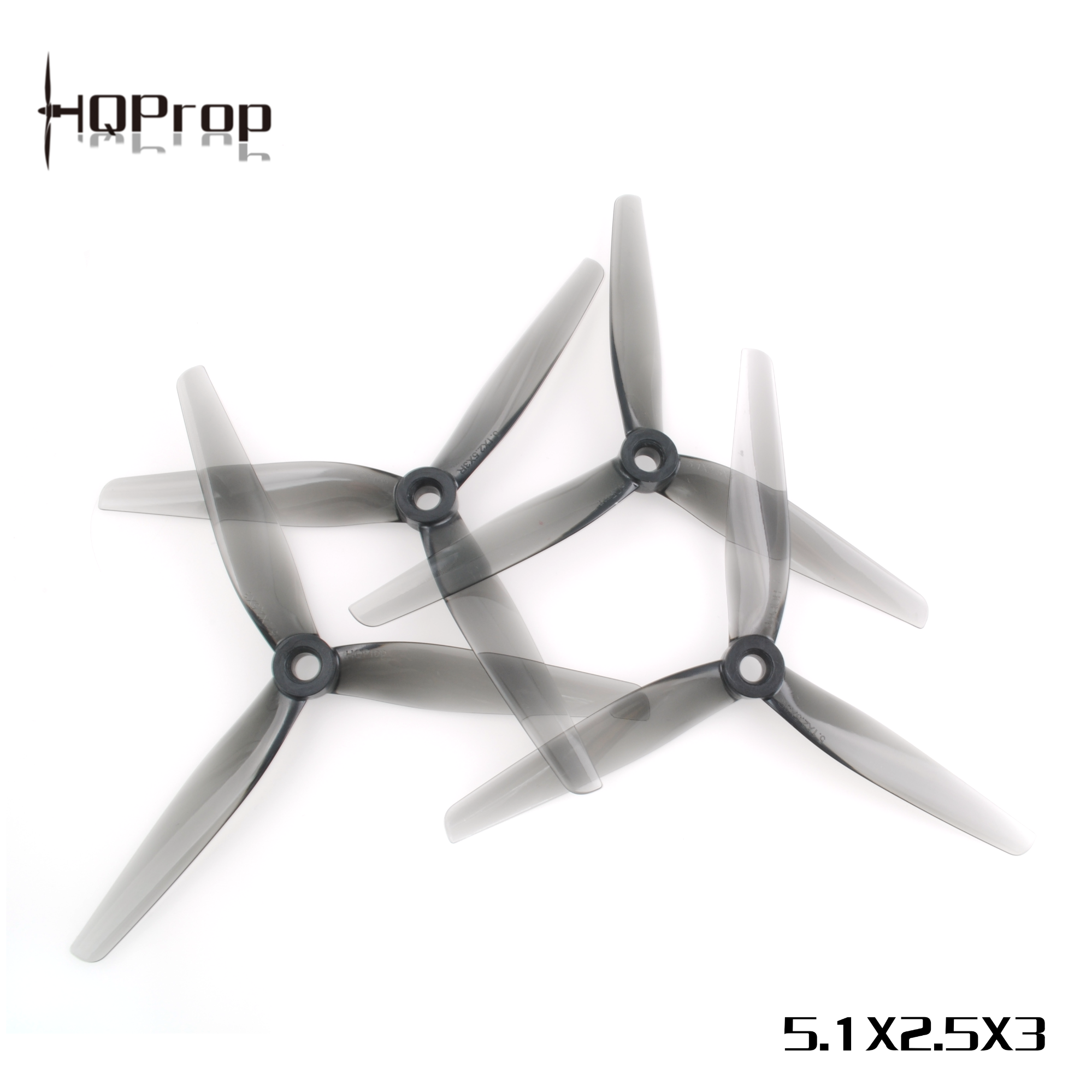 HQProp 5.1X2.5X3 Grey （2CW+2CCW)-Poly Carbonate