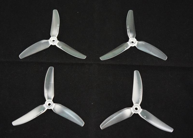 HQ Durable Prop Poly Carbonate 5X4.3X3V1S Tri Blade Propellers CW/CCW 1 Pack (4 Pieces)