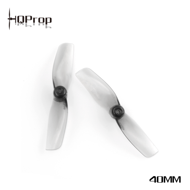 HQ Micro Whoop Prop 40MMX2 Grey (2CW+2CCW)-Poly Carbonate-1.5MM Shaft