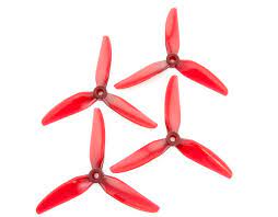 HQ Durable Prop Poly Carbonate 5X4.3X3V1S Tri Blade Propellers CW/CCW 1 Pack (4 Pieces)