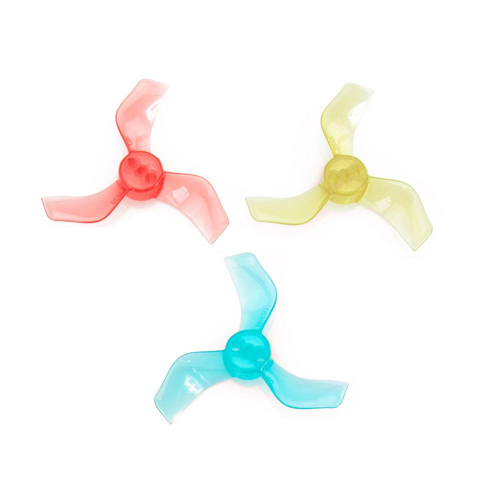 Gemfan 1635-3 40mm 3-Blade Whoop Propeller (1mm Shaft - Set of 8)