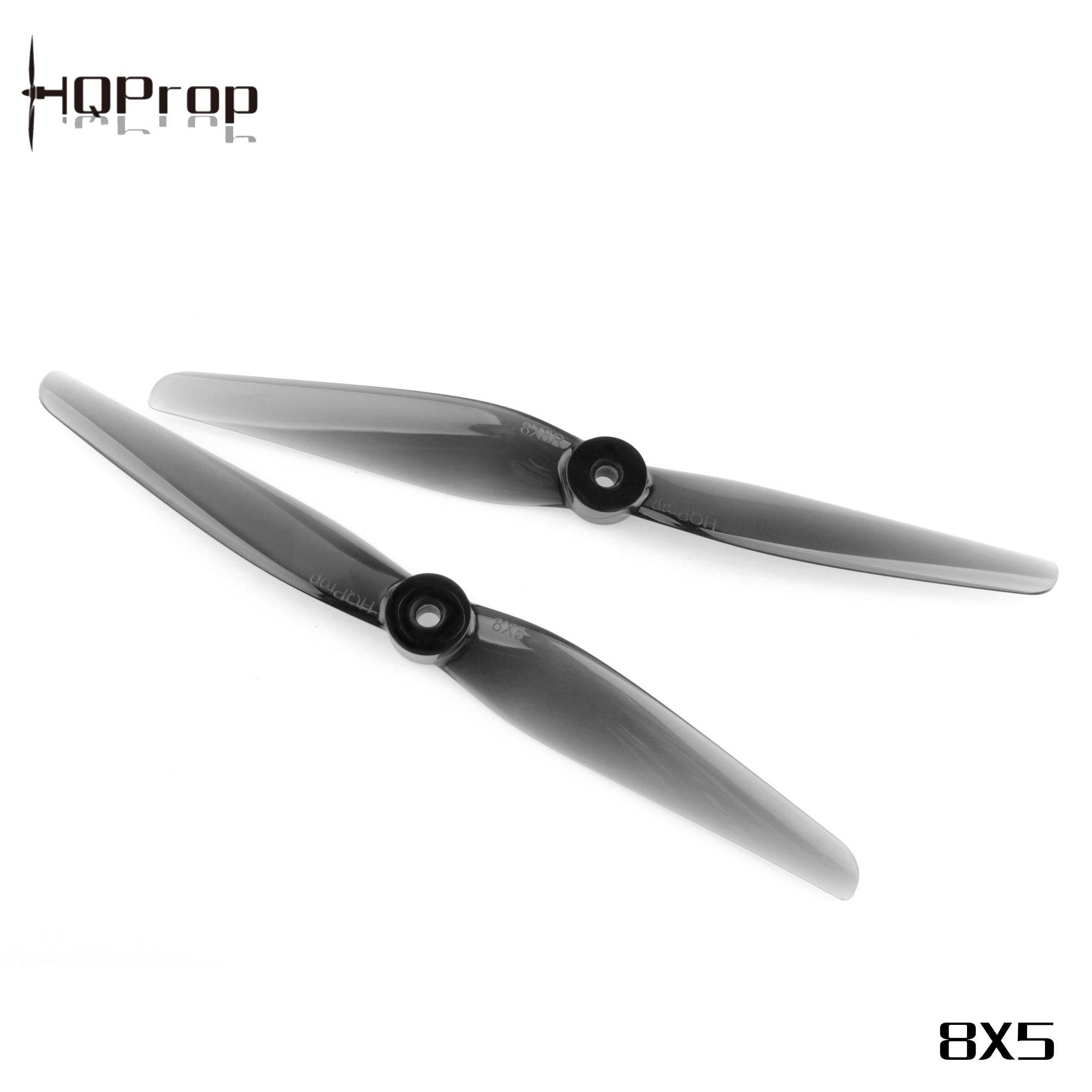 HQProp 8X5 Light Grey (2CW+2CCW)-Poly Carbonate - Rising Sun FPV