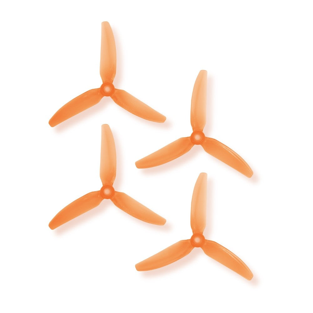 HQ Durable Prop Poly Carbonate 5X4.3X3V1S Tri Blade Propellers CW/CCW 1 Pack (4 Pieces) - Rising Sun FPV