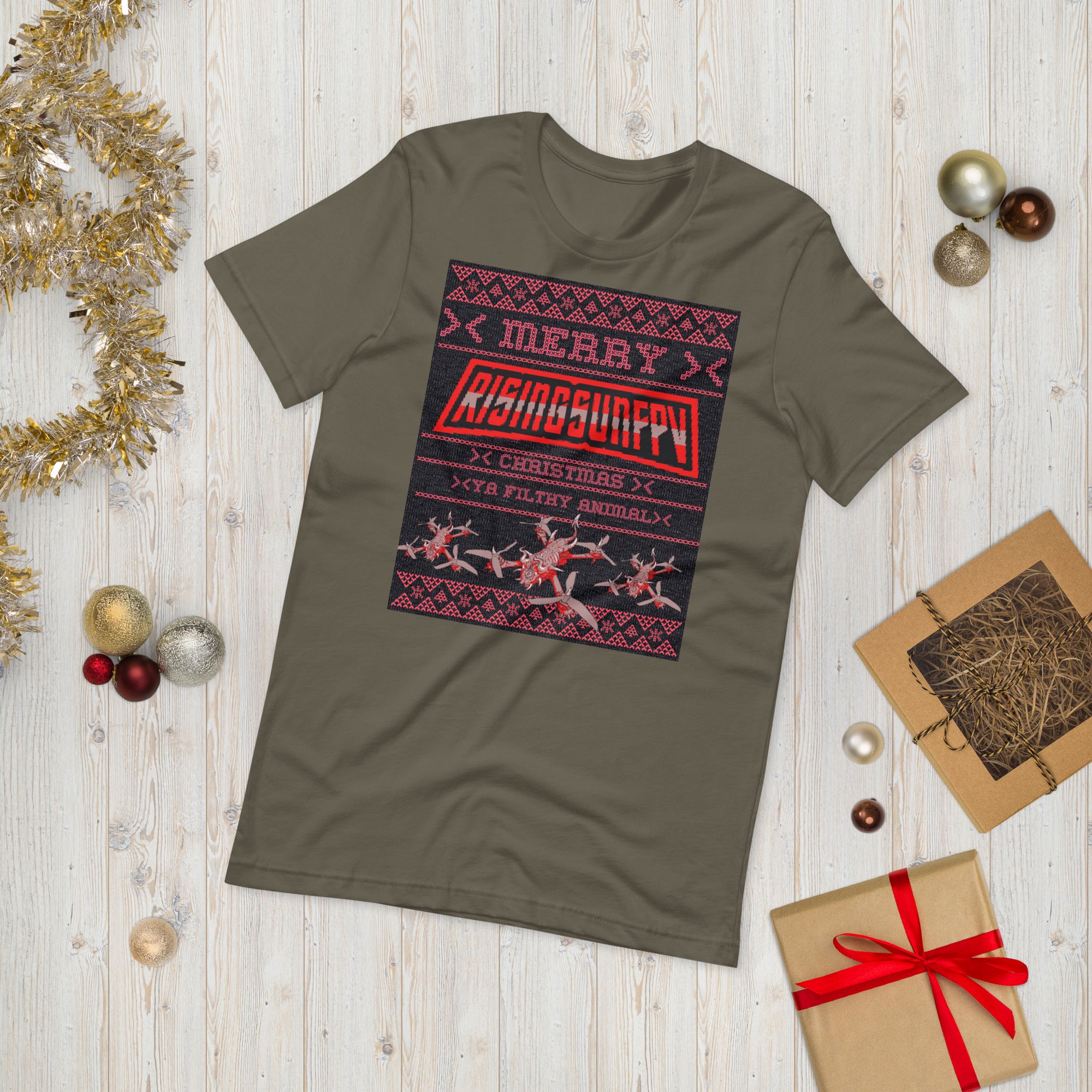 YA FILTHY ANIMAL XMAS T-SHIRT