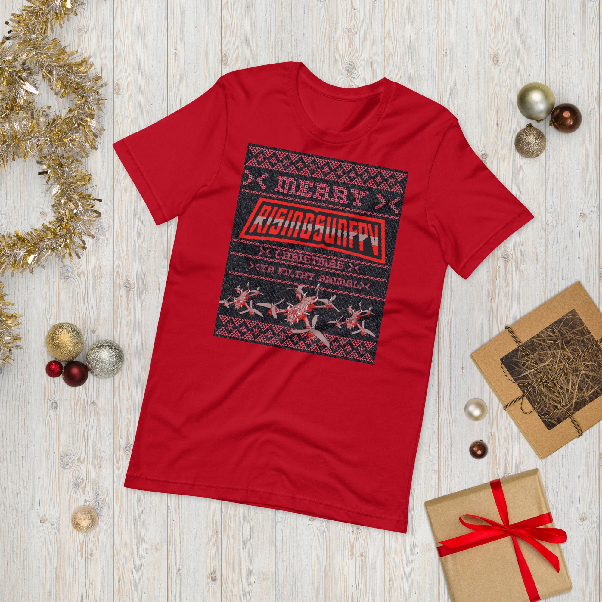 YA FILTHY ANIMAL XMAS T-SHIRT